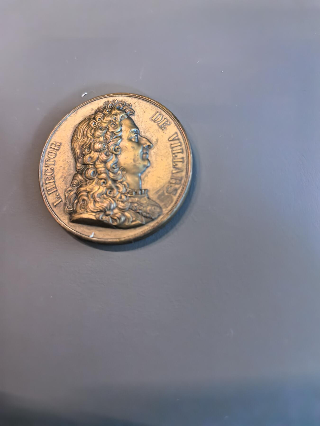 欧洲微章、铜章、银章和银币第三场 法国“法国伟人金属画廊”（Galerie Métallique des Grands Hommes Français）系列的克洛德-路易-埃克托尔·德·维拉尔