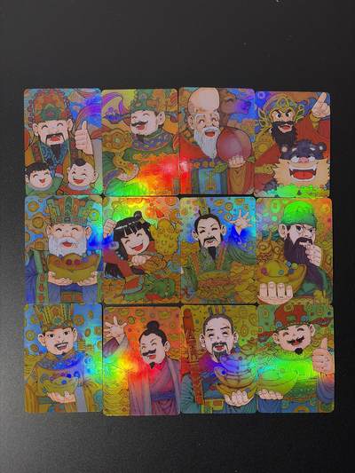 NO.26 好又多金牌大场，夯爆了的马年开门红！每周一站式配齐，方便凑单！（周6晚9点截拍，卖家免费送拍！） - 【套卡】小花瓣 天宫赐福 财神驾到 彩闪卡12图 一套（不缺卡）