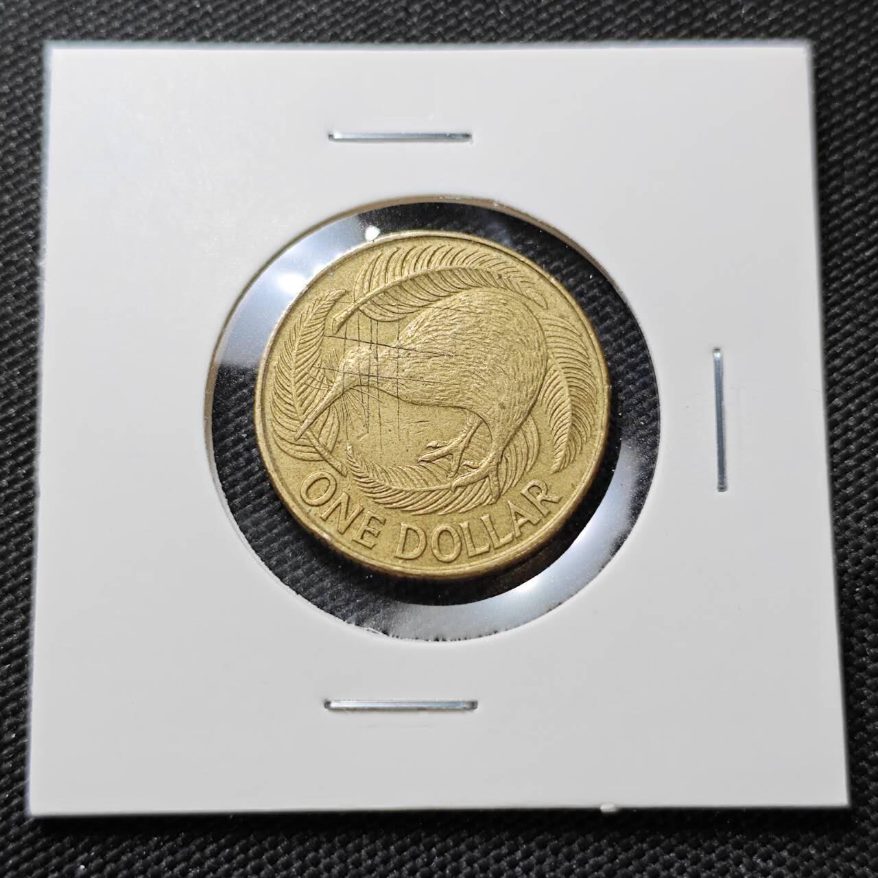 KK钱币收藏小铺   第404期 2月预留时间 周末发货  新西兰1元