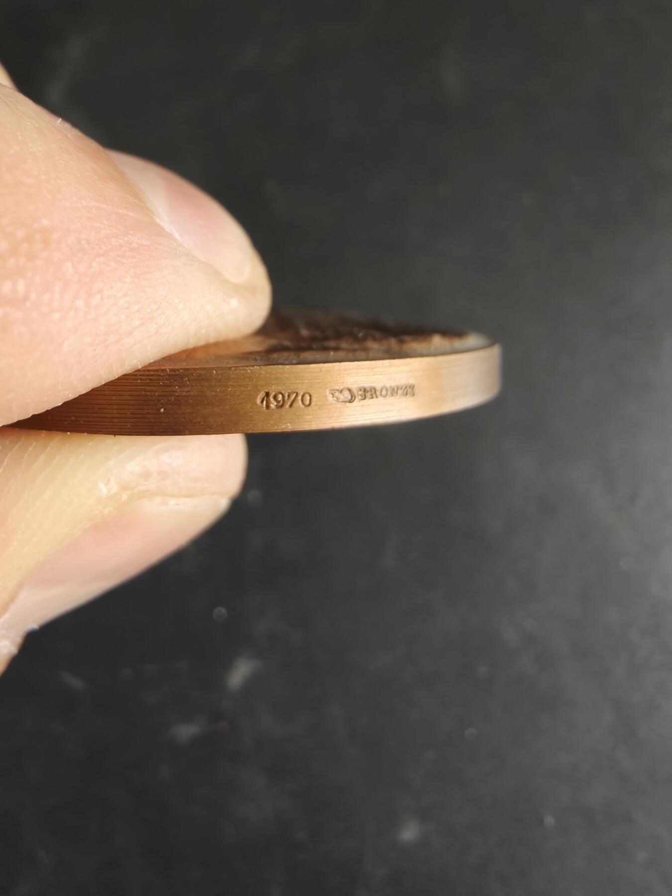 老王徽章第186期 法国农业协会大铜章    原盒     直径50mm    重量71.3g