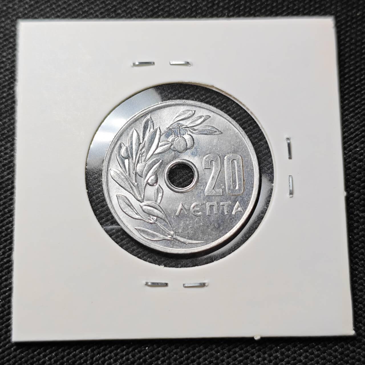 KK钱币收藏小铺   第404期 2月预留时间 周末发货  希腊20雷普塔 好品