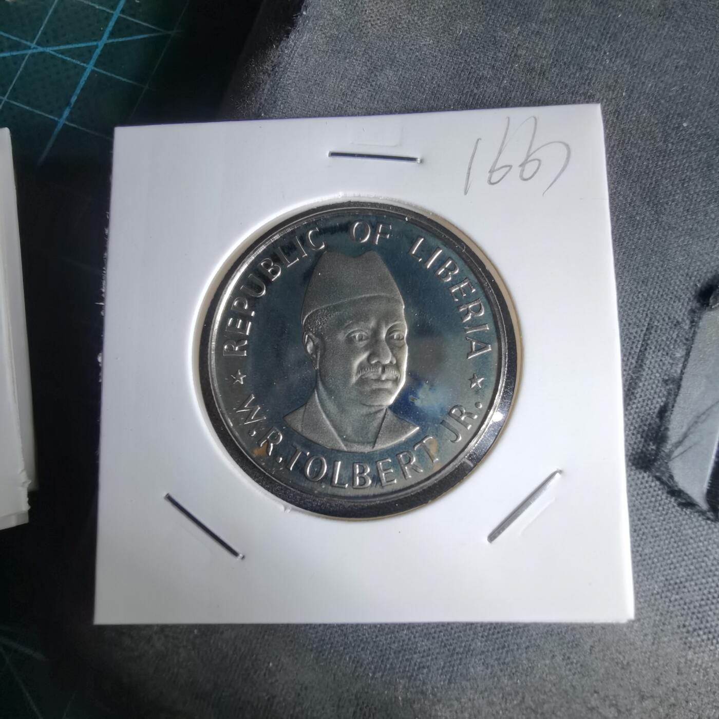 沼泽如烟--第1016场 利比里亚1978年50分精制币