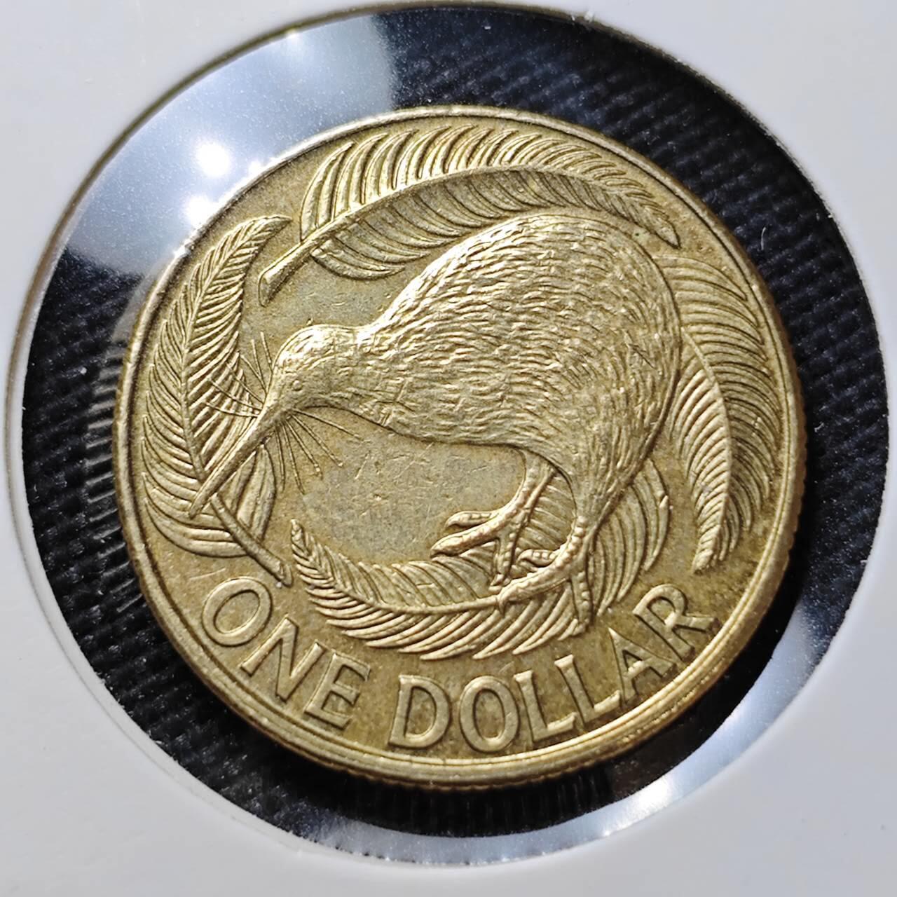 KK钱币收藏小铺   第404期 2月预留时间 周末发货  新西兰1元