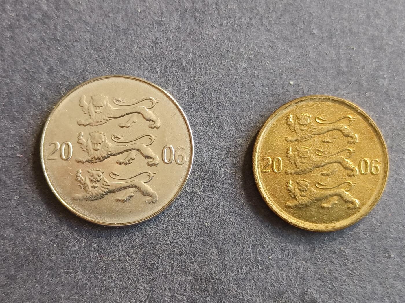 【游宝拍卖】丙午马年第9期 爱沙尼亚2006年 20分10分