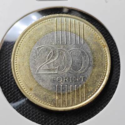KK钱币收藏小铺   第404期 2月预留时间 周末发货 -  匈牙利200福林双色币