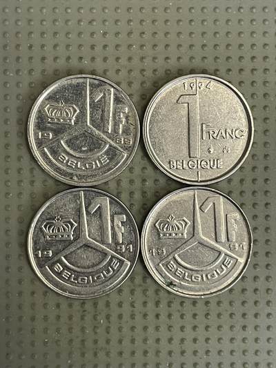 2026年第30场各国散币拍卖（总第180场） - 比利时1法郎4枚