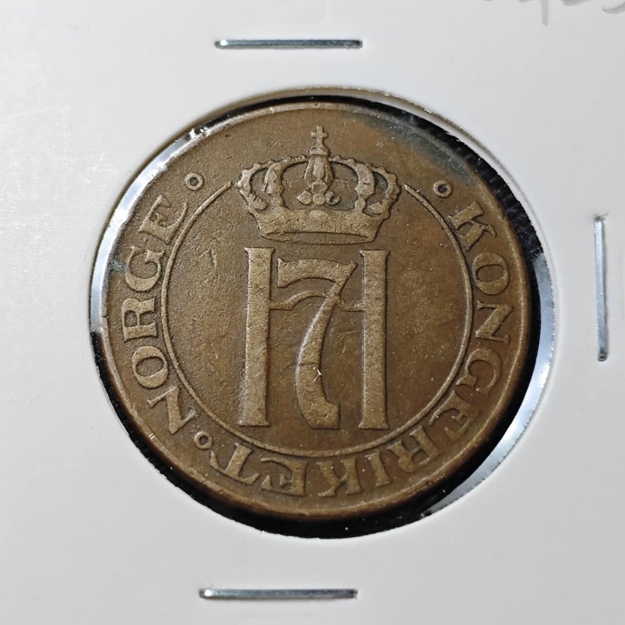 KK钱币收藏小铺   第404期 2月预留时间 周末发货  1922瑞典5欧尔铜币