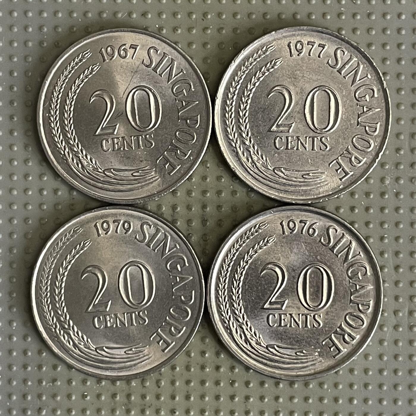 2026年第31场各国散币拍卖（总第181场） 新加坡20分4枚