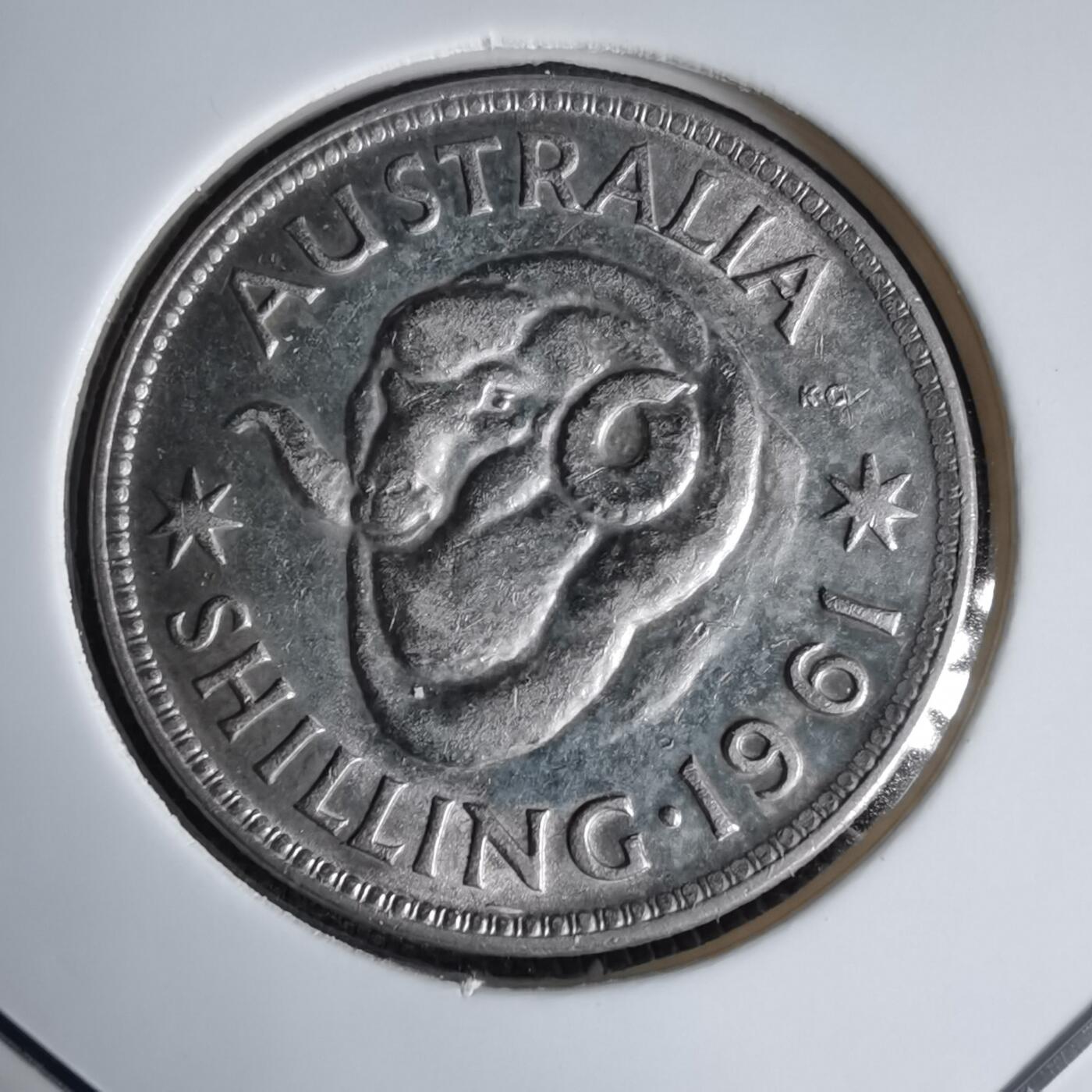 沼泽如烟--第1016场 澳大利亚1961年1先令银币