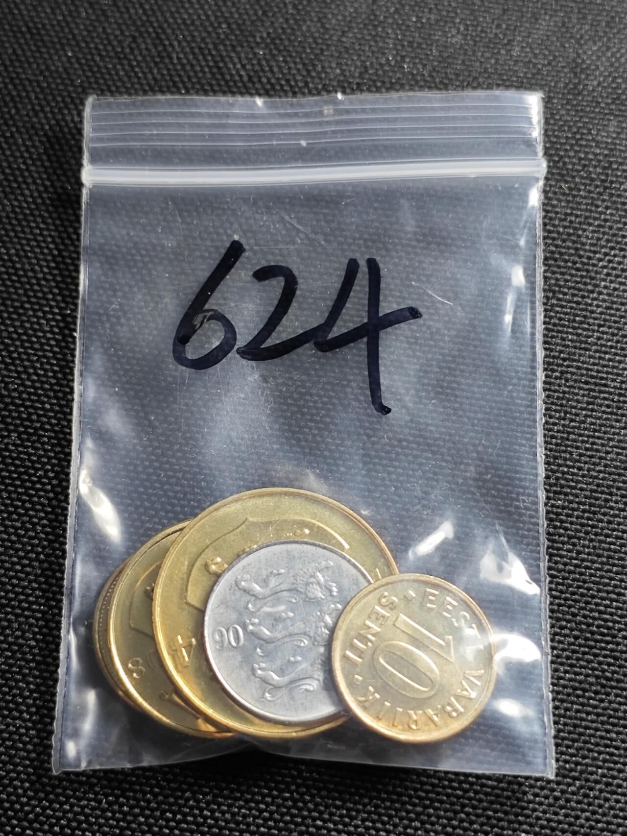 KK钱币收藏小铺   套币 批量/好品散币专场 2月预留时间 周末发货  爱沙尼亚大小面值一组 好品