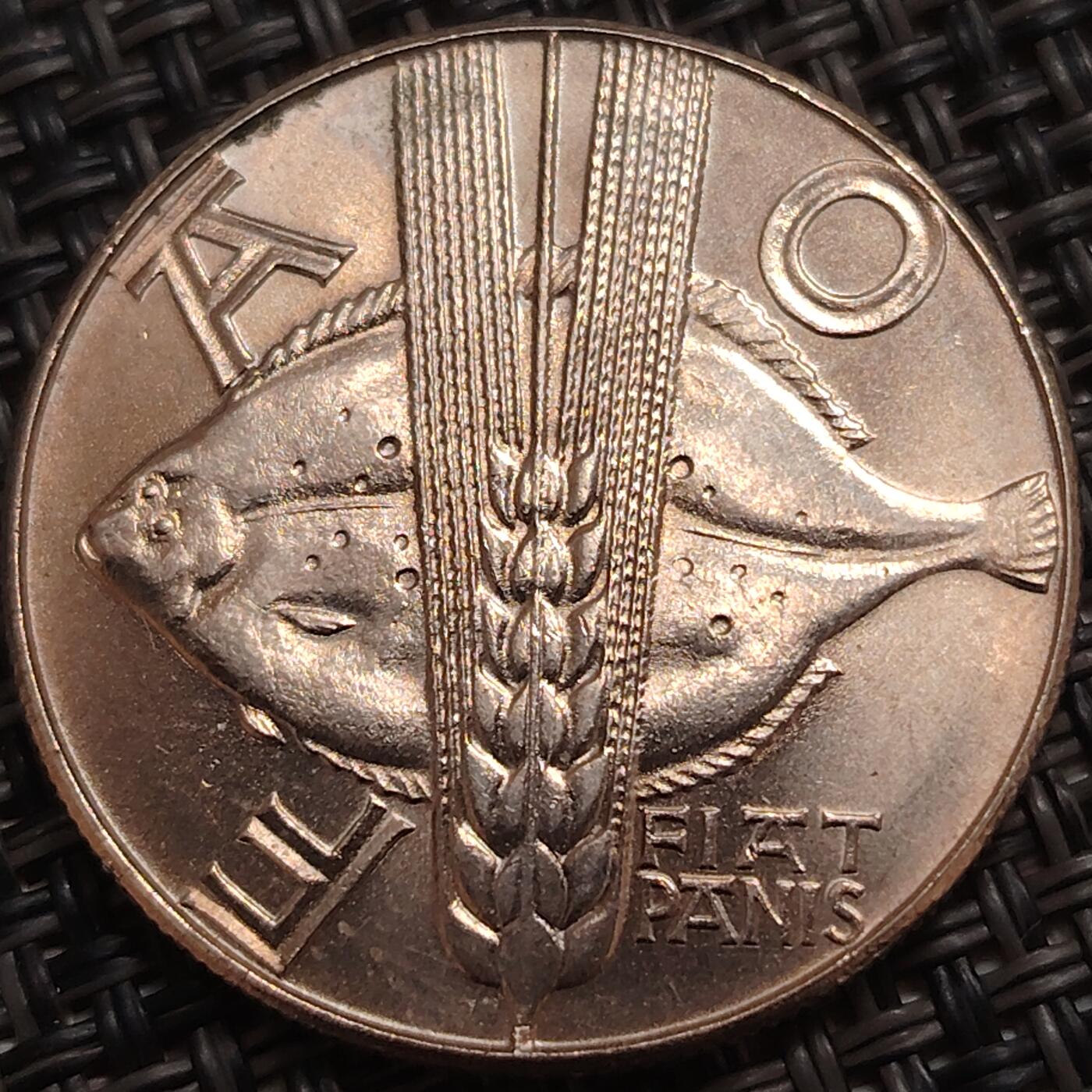 布加迪🐬～世界钱币(上海)🌾第 280 期 /  各国套币和散币 波兰🇵🇱 1971年 10兹罗提 FAO纪念币 28mm