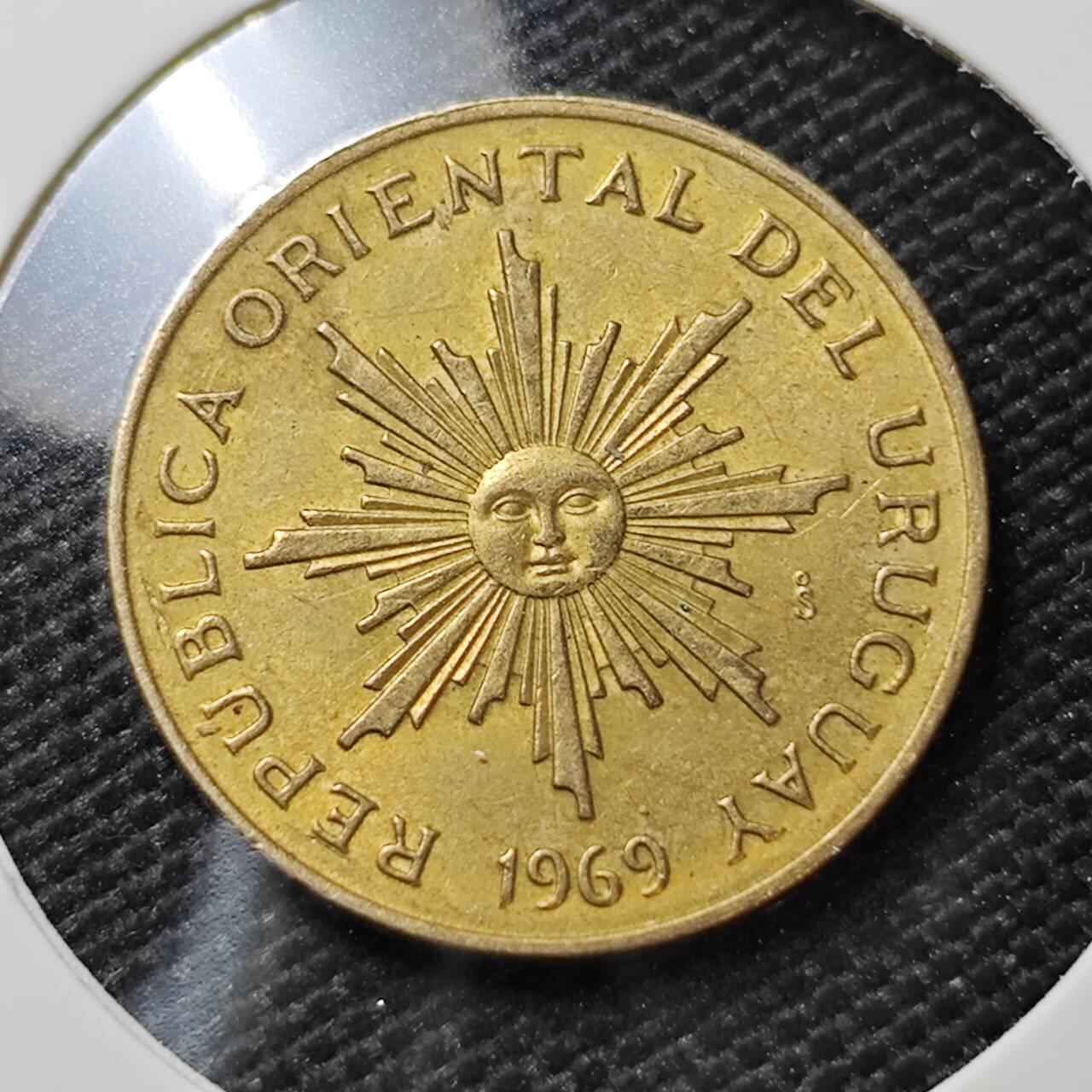 KK钱币收藏小铺   第404期 2月预留时间 周末发货  乌拉圭5比索铜币