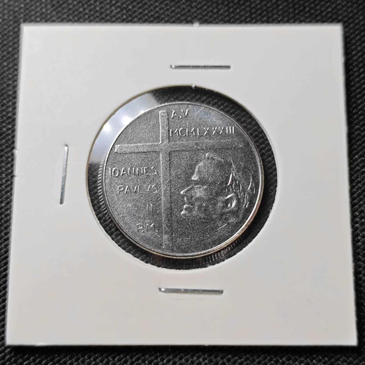 KK钱币收藏小铺   第404期 2月预留时间 周末发货  梵蒂冈50里拉