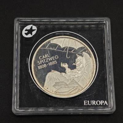 【淘币小摊】实时拍第八百七十九拍   银币套币场    每周一统一发货 - 德国2008年10欧元精制银币 卡尔·斯皮茨韦格（德国诗人和画家）诞辰200周年纪念 18克925银