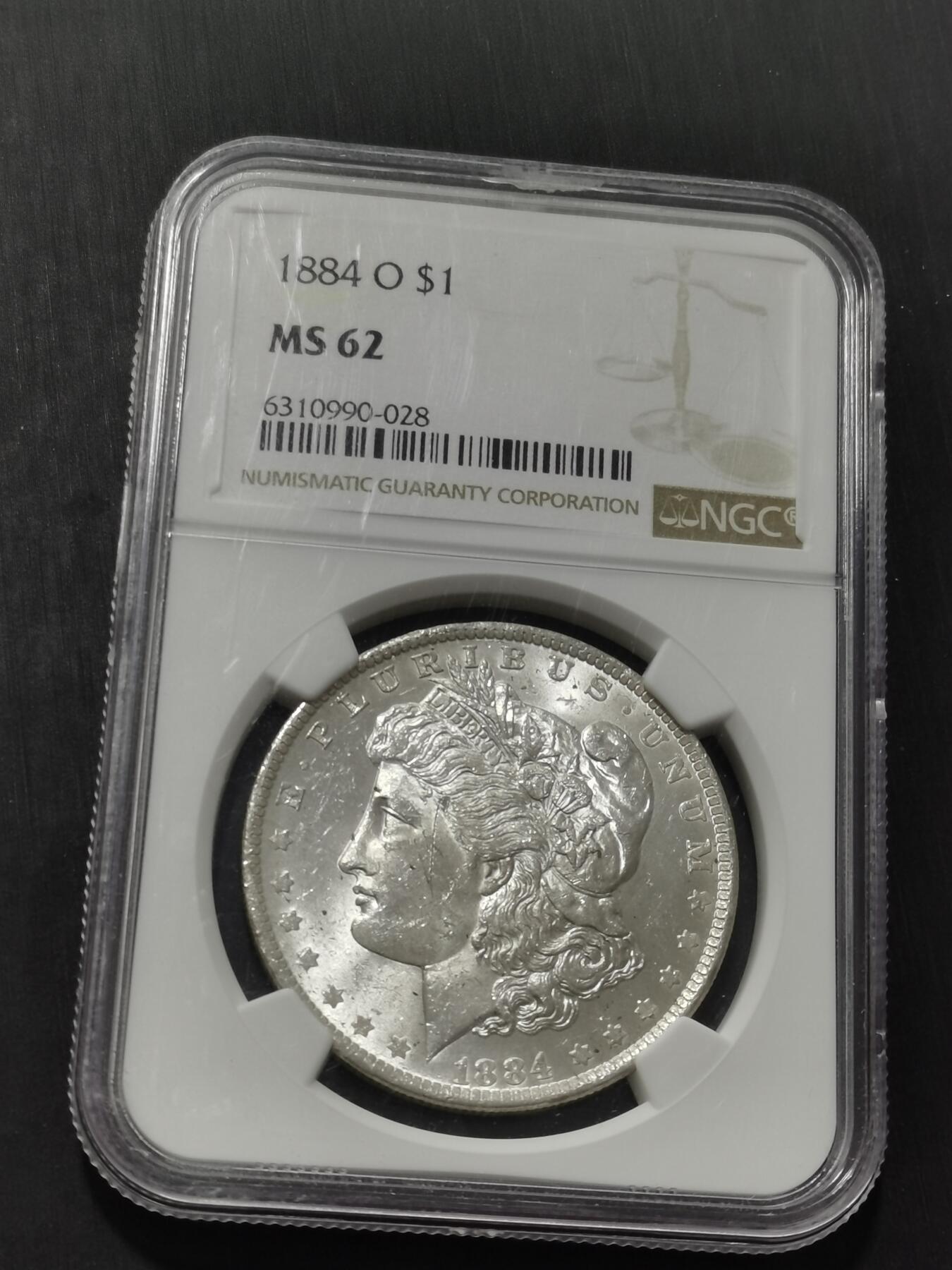天下钱庄专场欢迎参拍 NGC MS62 1884美国摩根一美元银币