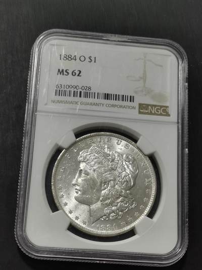 天下钱庄专场欢迎参拍 - NGC MS62 1884美国摩根一美元银币