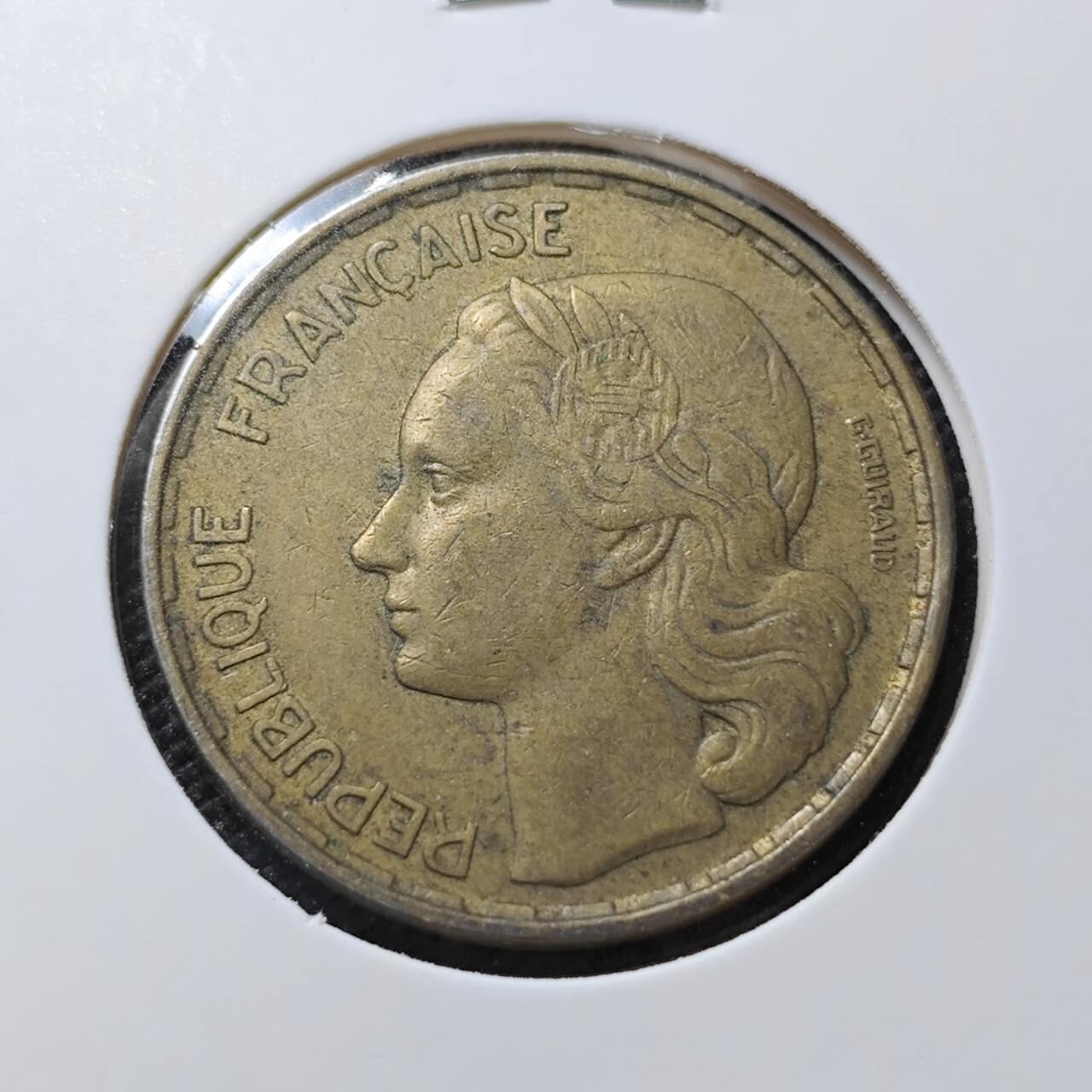 KK钱币收藏小铺   第404期 2月预留时间 周末发货  法国50法郎