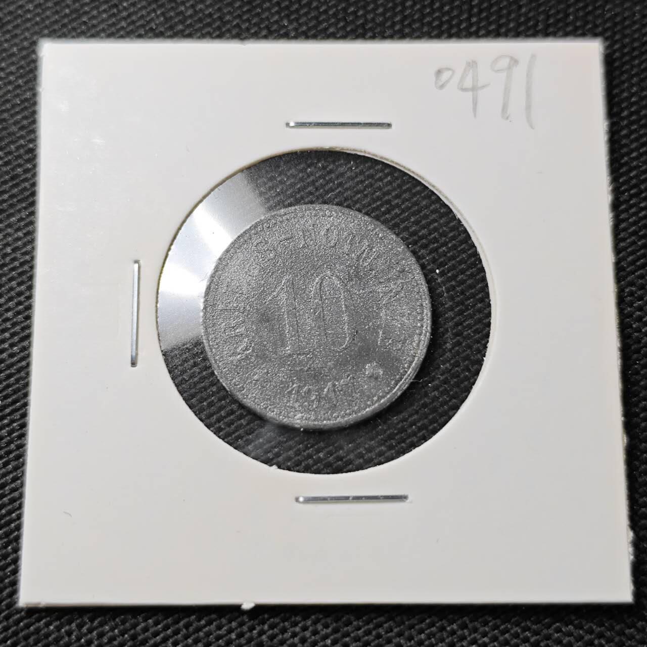 KK钱币收藏小铺   第404期 2月预留时间 周末发货  德紧10芬尼代币