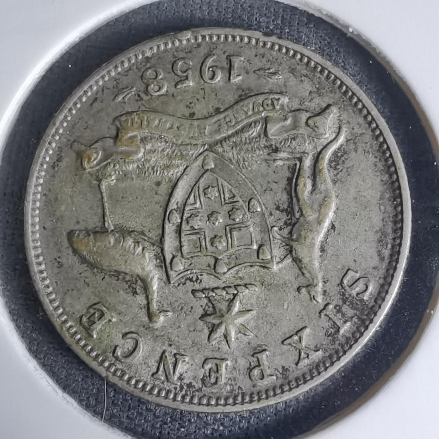 沼泽如烟--第1016场 澳大利亚1958年6便士