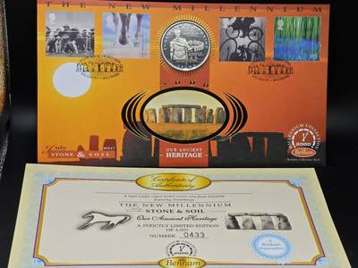  【淘币小摊】限时拍第八百七十九拍   克朗币邮币封场    每周一统一发货 - 直布罗陀1997年人类进化古罗马克朗纪念币邮币封