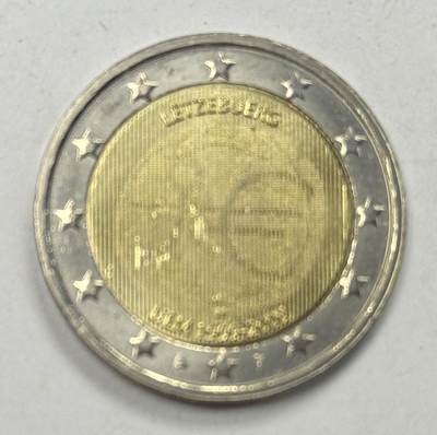 S&S Numismatic世界钱币-拍卖 第122期  - 卢森堡2009年 欧洲货币联盟10周年 2欧元双色纪念币 幻影