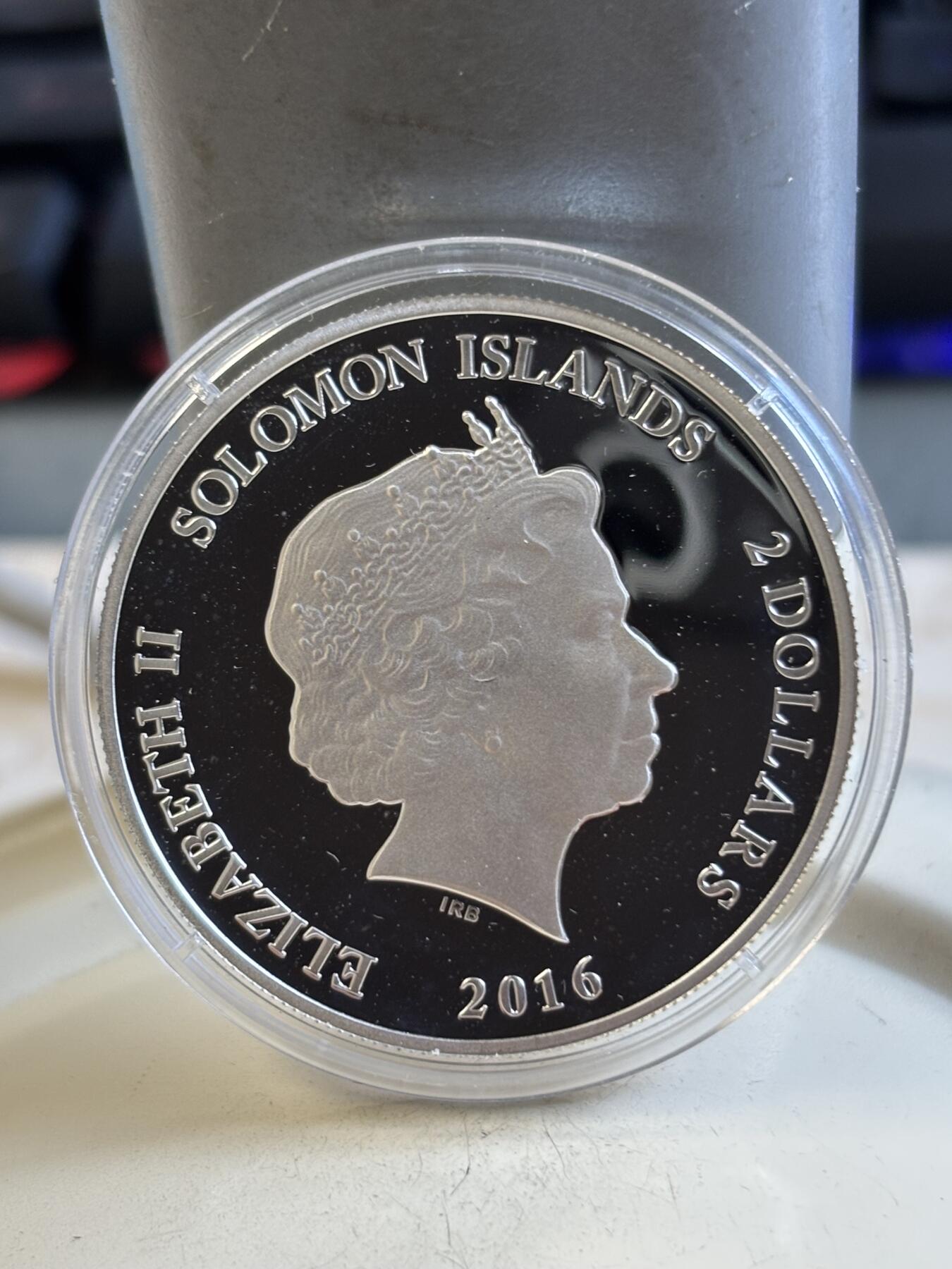 第193期拍卖 所罗门2016年古埃及系列圣凯瑟琳修道院彩色银币，999银，12克