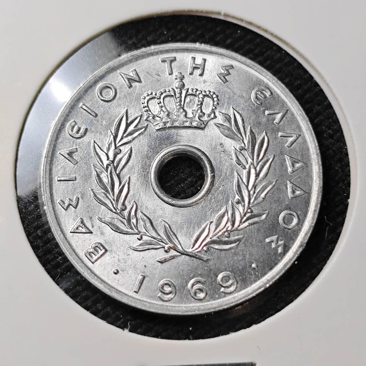 KK钱币收藏小铺   第404期 2月预留时间 周末发货  希腊20雷普塔 好品