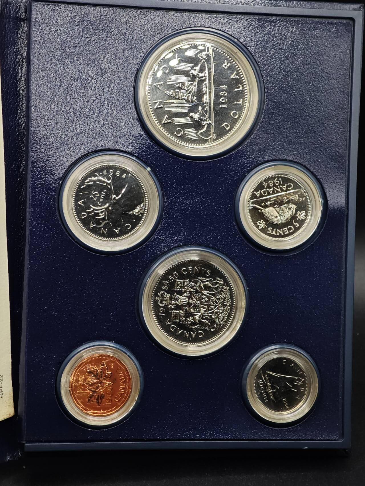 【淘币小摊】实时拍第八百七十九拍   银币套币场    每周一统一发货 加拿大1984年套币