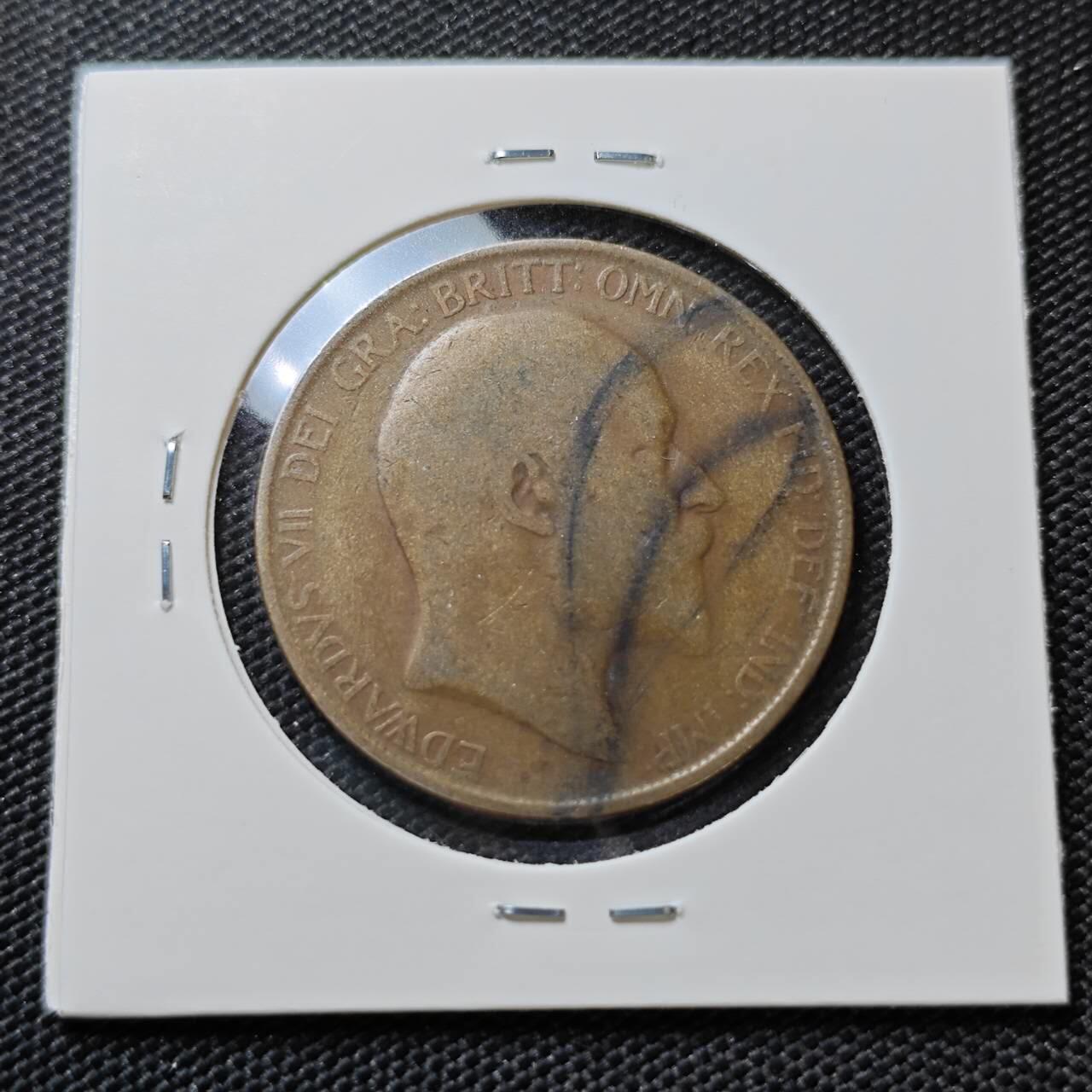 KK钱币收藏小铺   第404期 2月预留时间 周末发货  英国1便士铜币