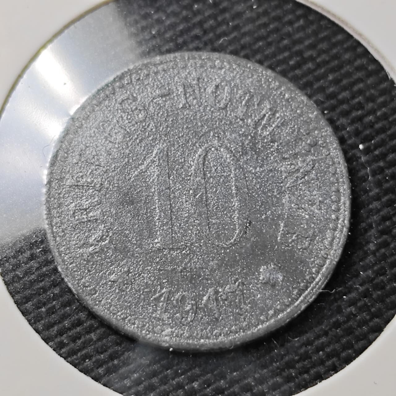 KK钱币收藏小铺   第404期 2月预留时间 周末发货  德紧10芬尼代币