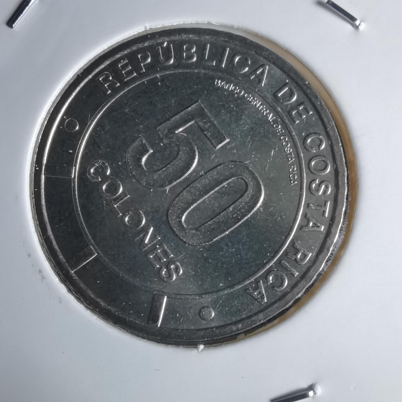 沼泽如烟--第1016场 哥斯达黎加2023年50分纪念币