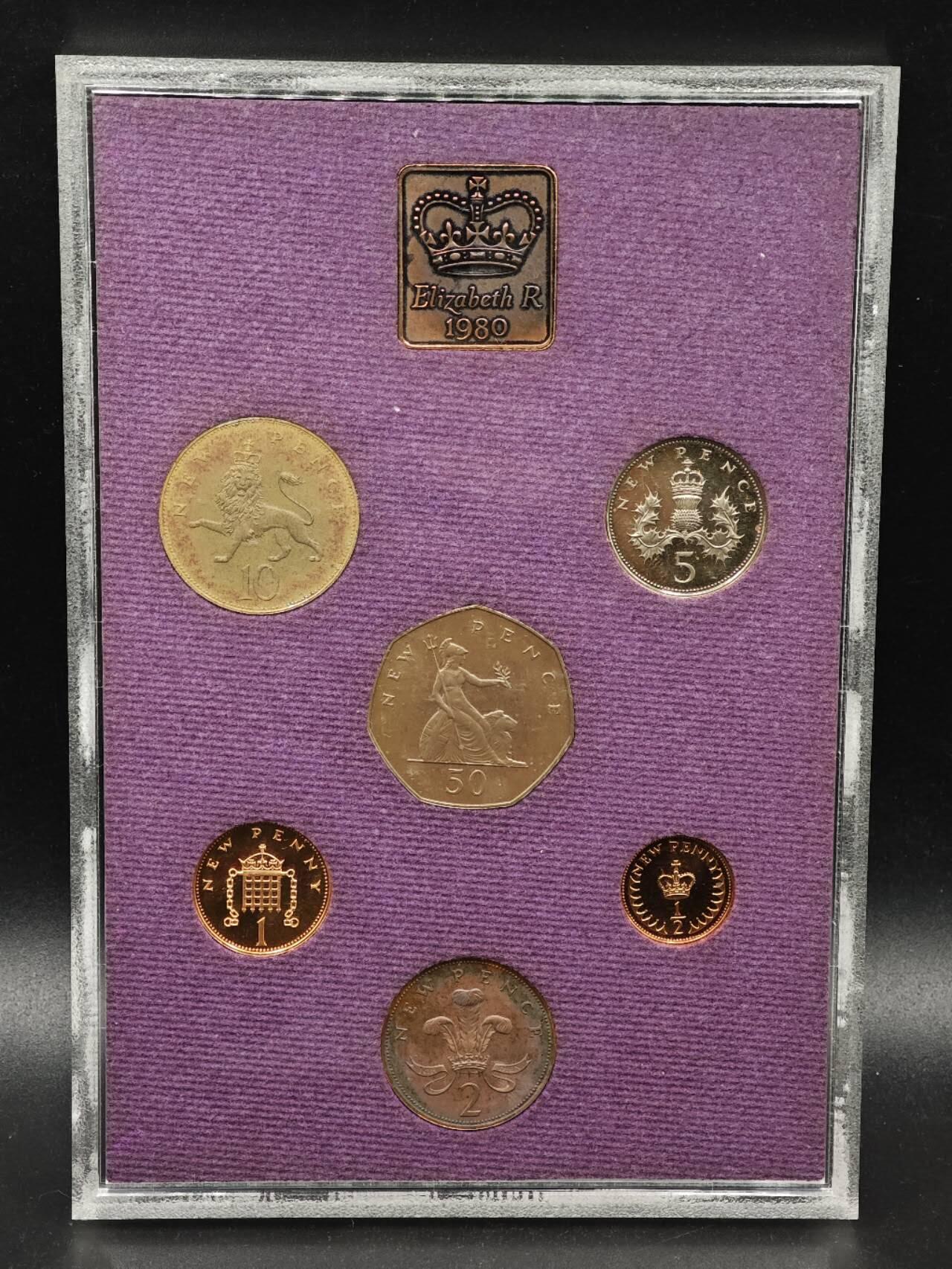 【淘币小摊】实时拍第八百七十九拍   银币套币场    每周一统一发货 英国1980年精制套币