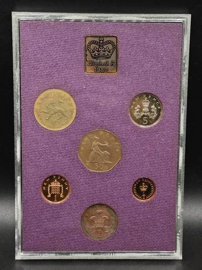 【淘币小摊】实时拍第八百七十九拍   银币套币场    每周一统一发货 - 英国1980年精制套币