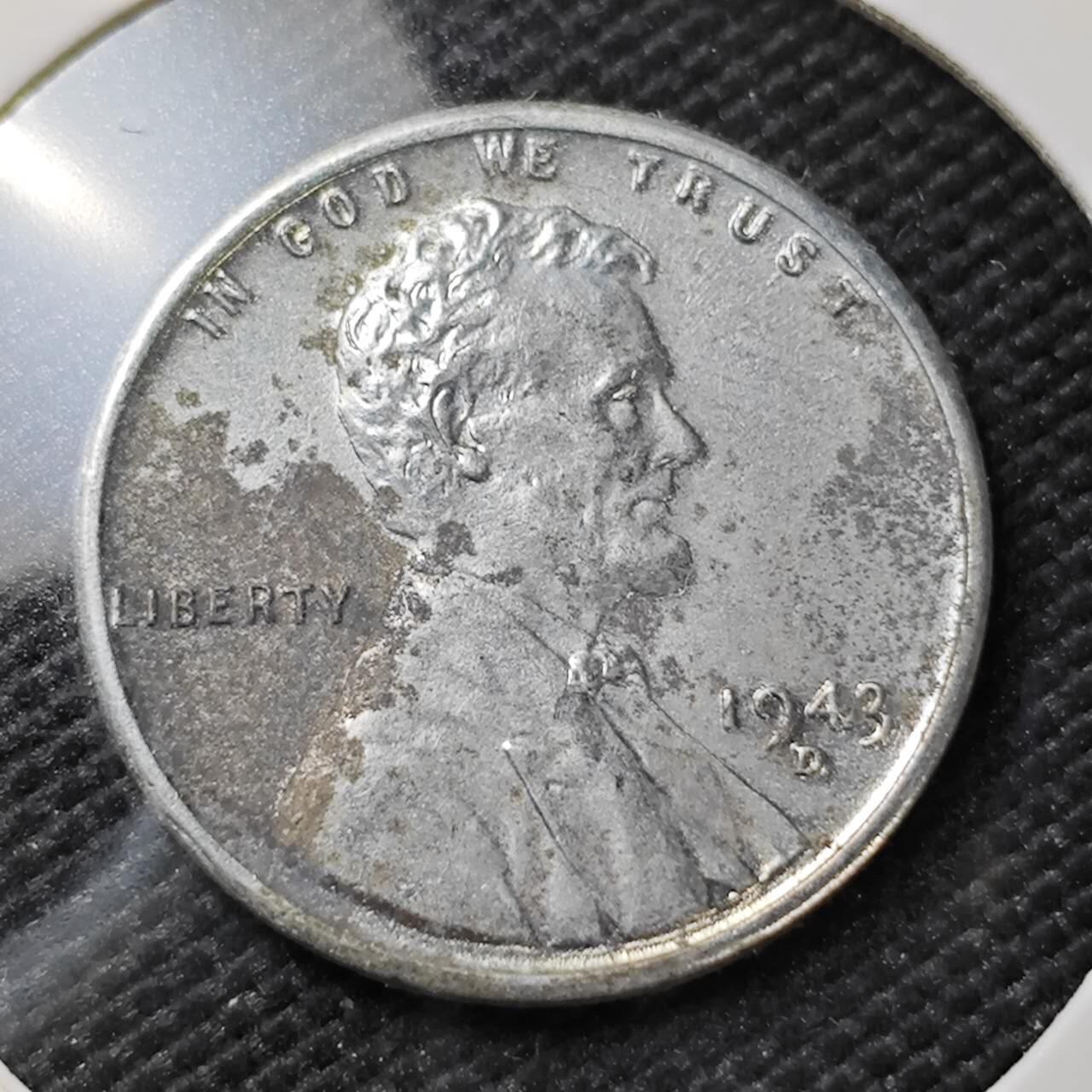 KK钱币收藏小铺   第404期 2月预留时间 周末发货  1943美国麦穗铁1美分