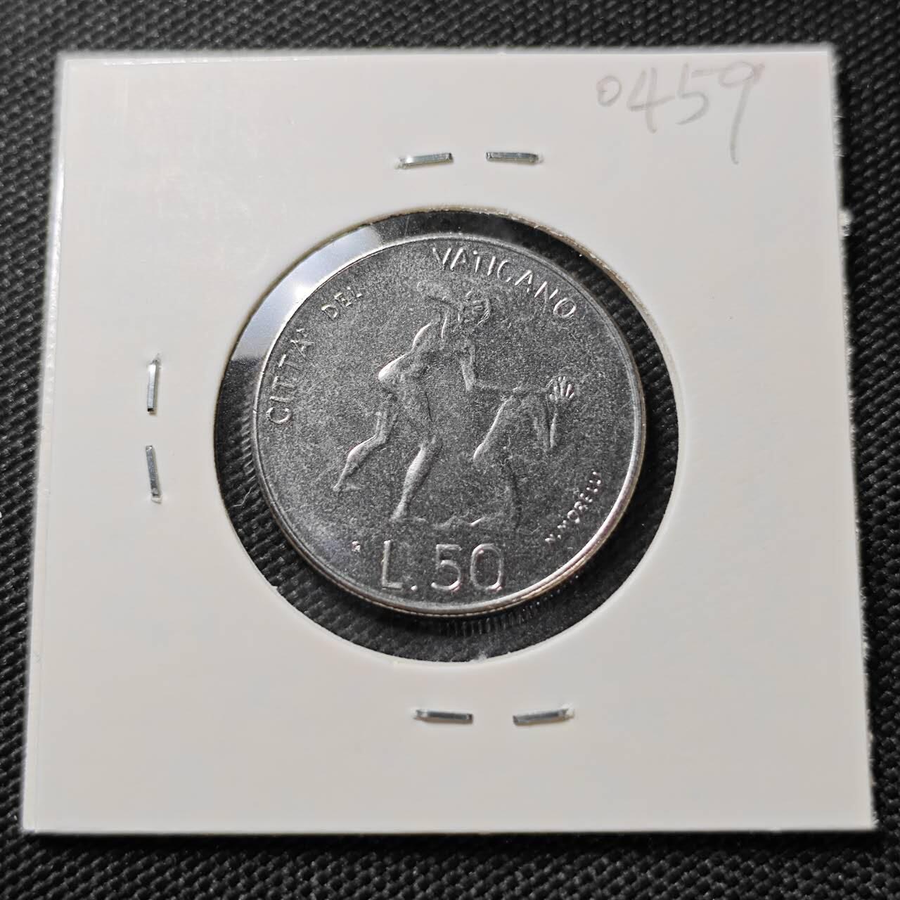 KK钱币收藏小铺   第404期 2月预留时间 周末发货  梵蒂冈50里拉