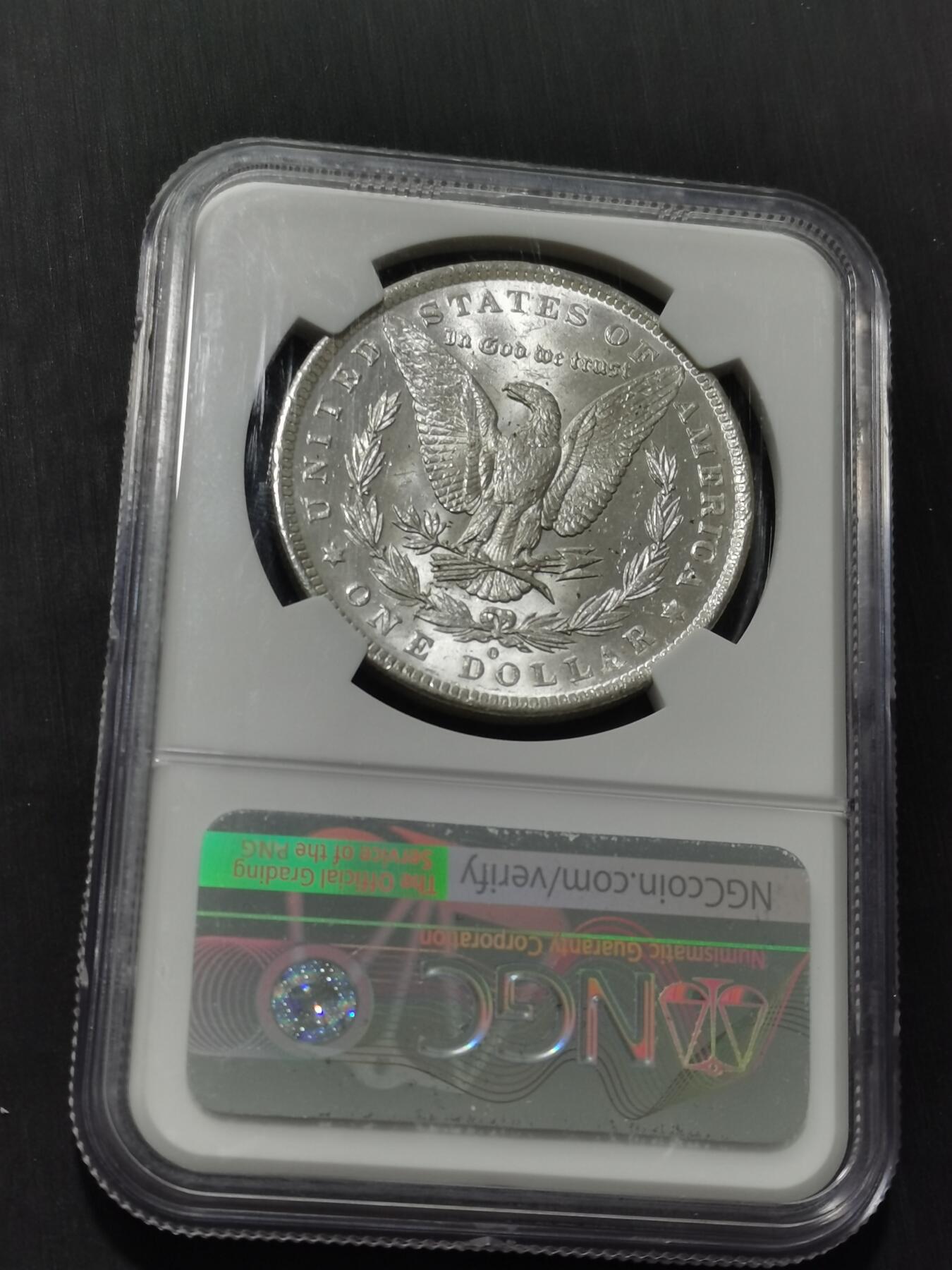 天下钱庄专场欢迎参拍 NGC MS62 1884美国摩根一美元银币