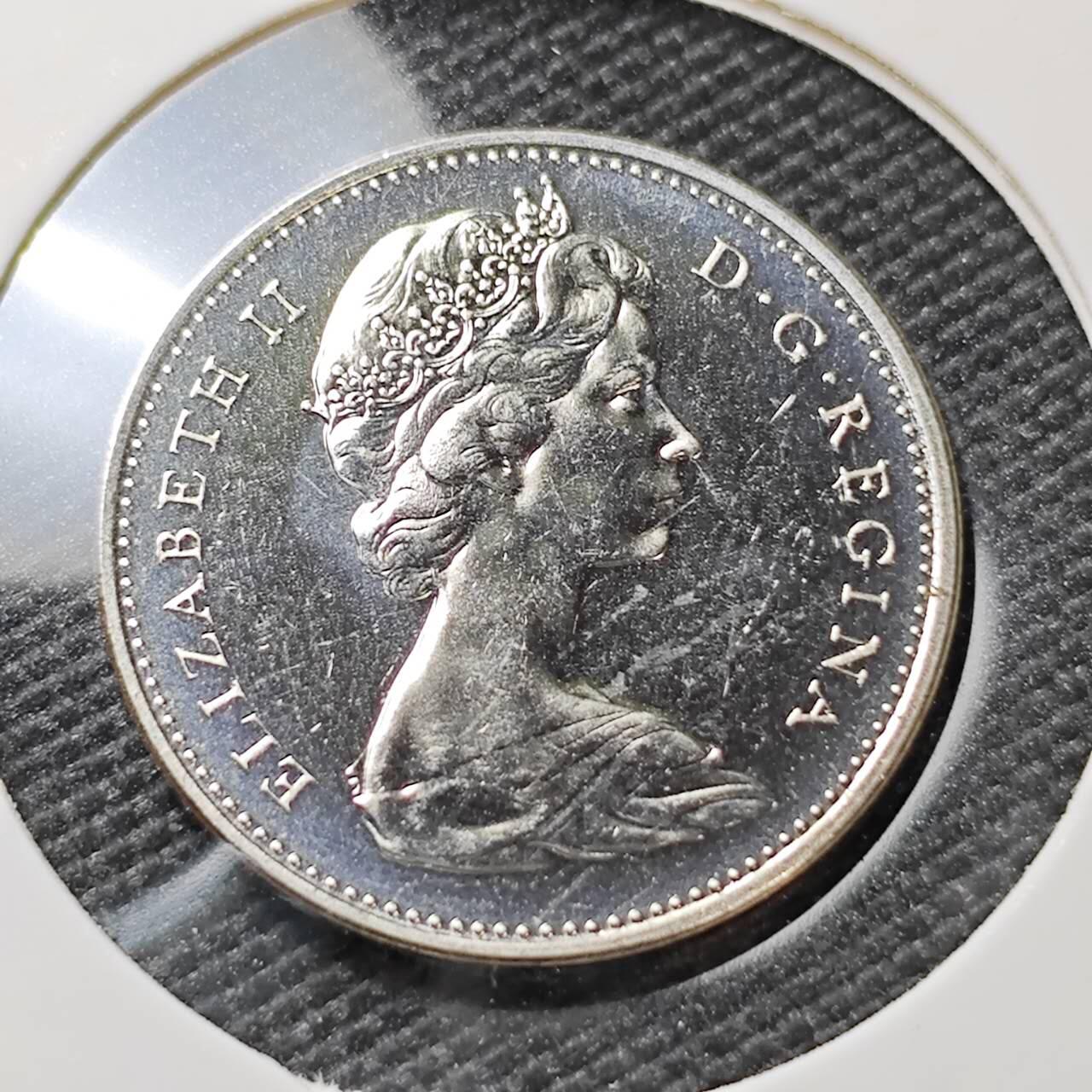 KK钱币收藏小铺   第404期 2月预留时间 周末发货  1970加拿大5分