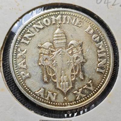 KK钱币收藏小铺   第404期 2月预留时间 周末发货 -  梵蒂冈镀银章