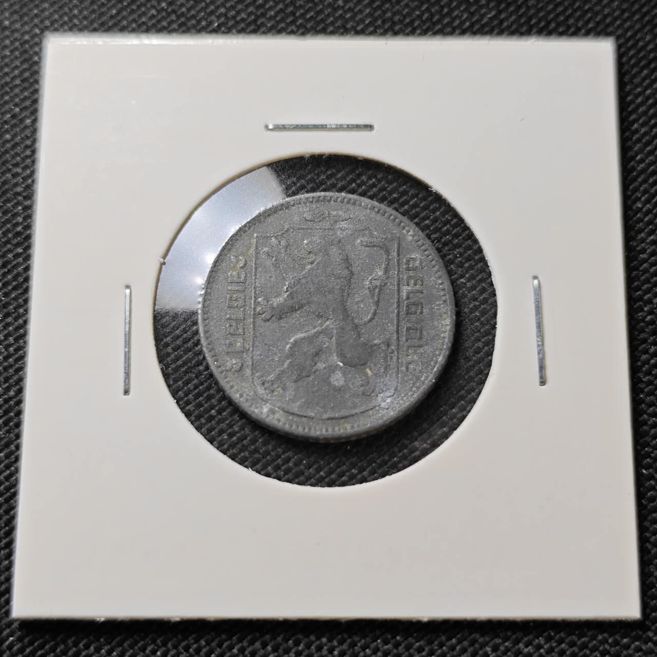 KK钱币收藏小铺   第404期 2月预留时间 周末发货  1945比利时1法郎