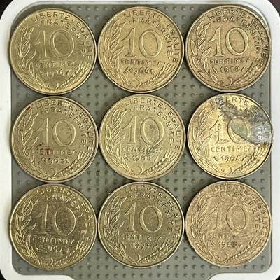 2026年第30场各国散币拍卖（总第180场） - 法国10生丁9枚