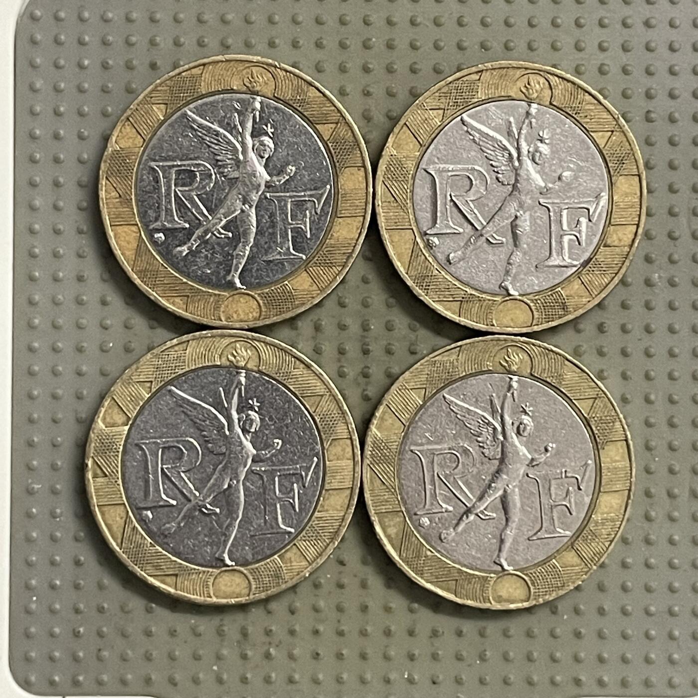 2026年第30场各国散币拍卖（总第180场） 法国10法郎4枚不同年份