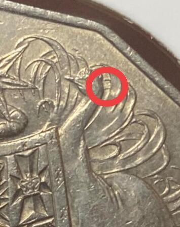 2026年第三十四场(总第二百零三场）外国精品纸夹币场(免佣金) 稀少版本–澳大利亚🇦🇺1979年50分(鸸鹋头后带两杠版，仅发行2年)