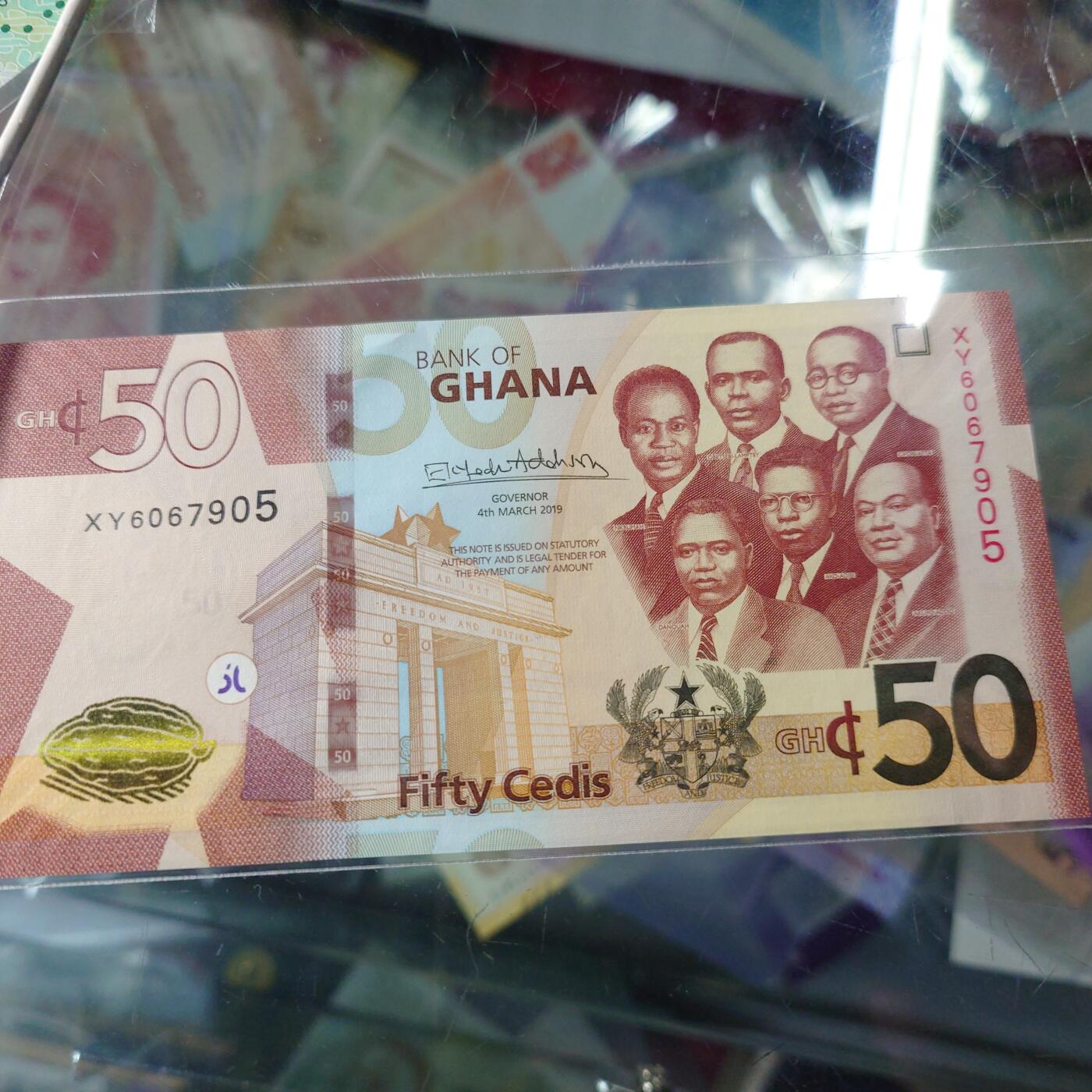 世界钱币～微拍第238期暨2026年第19期  部分尾货整理陆续低价起拍清仓 2019年加纳50元 全新绝品无47