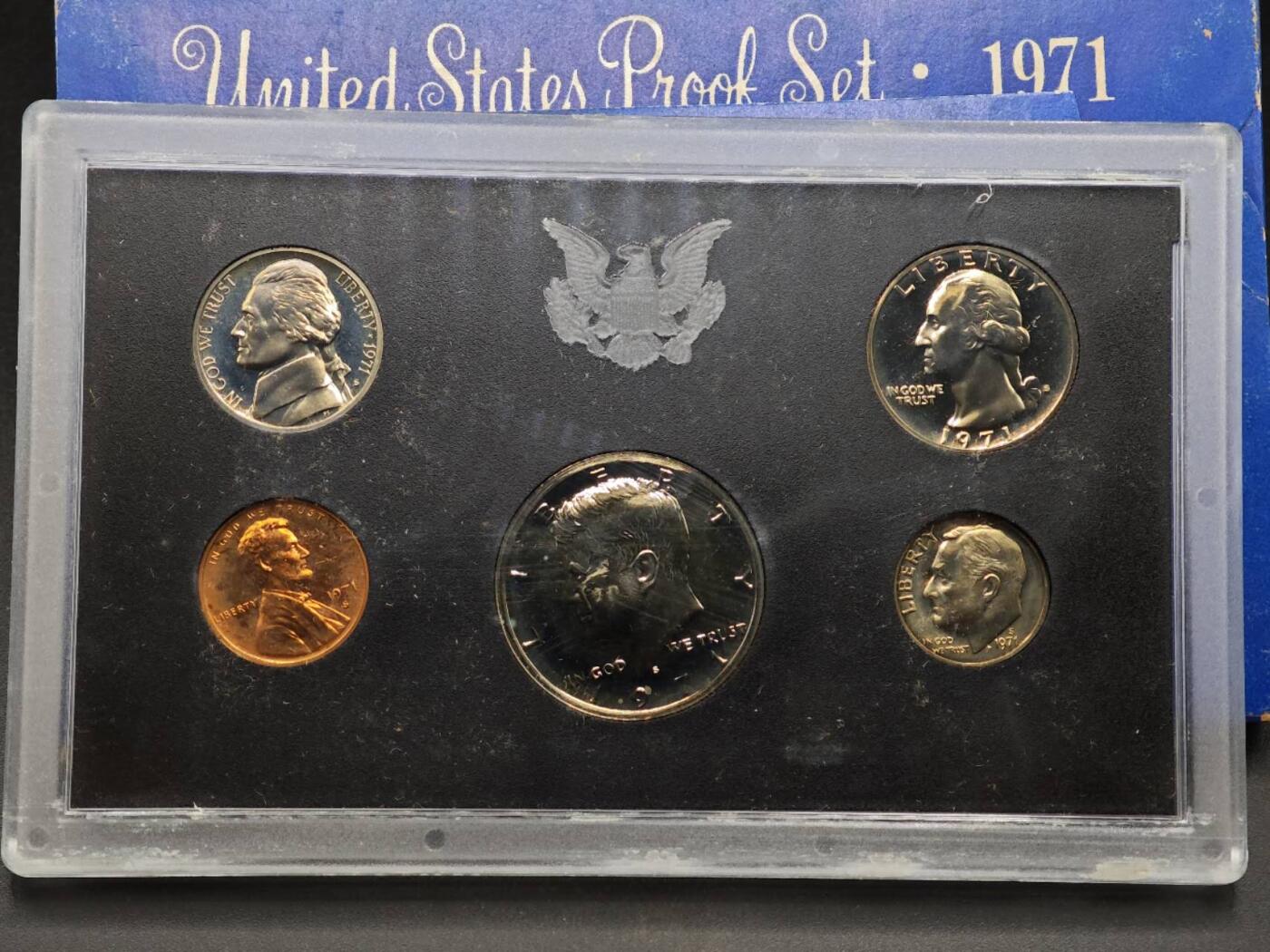 【淘币小摊】实时拍第八百七十九拍   银币套币场    每周一统一发货 美国1971年精制套币