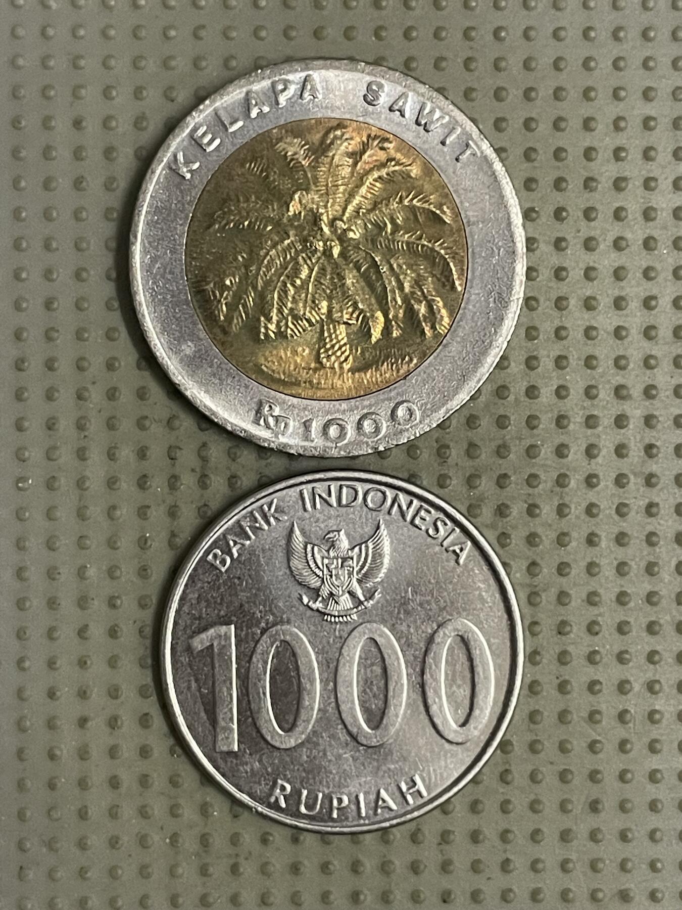 2026年第31场各国散币拍卖（总第181场） 印度尼西亚1000卢比2枚