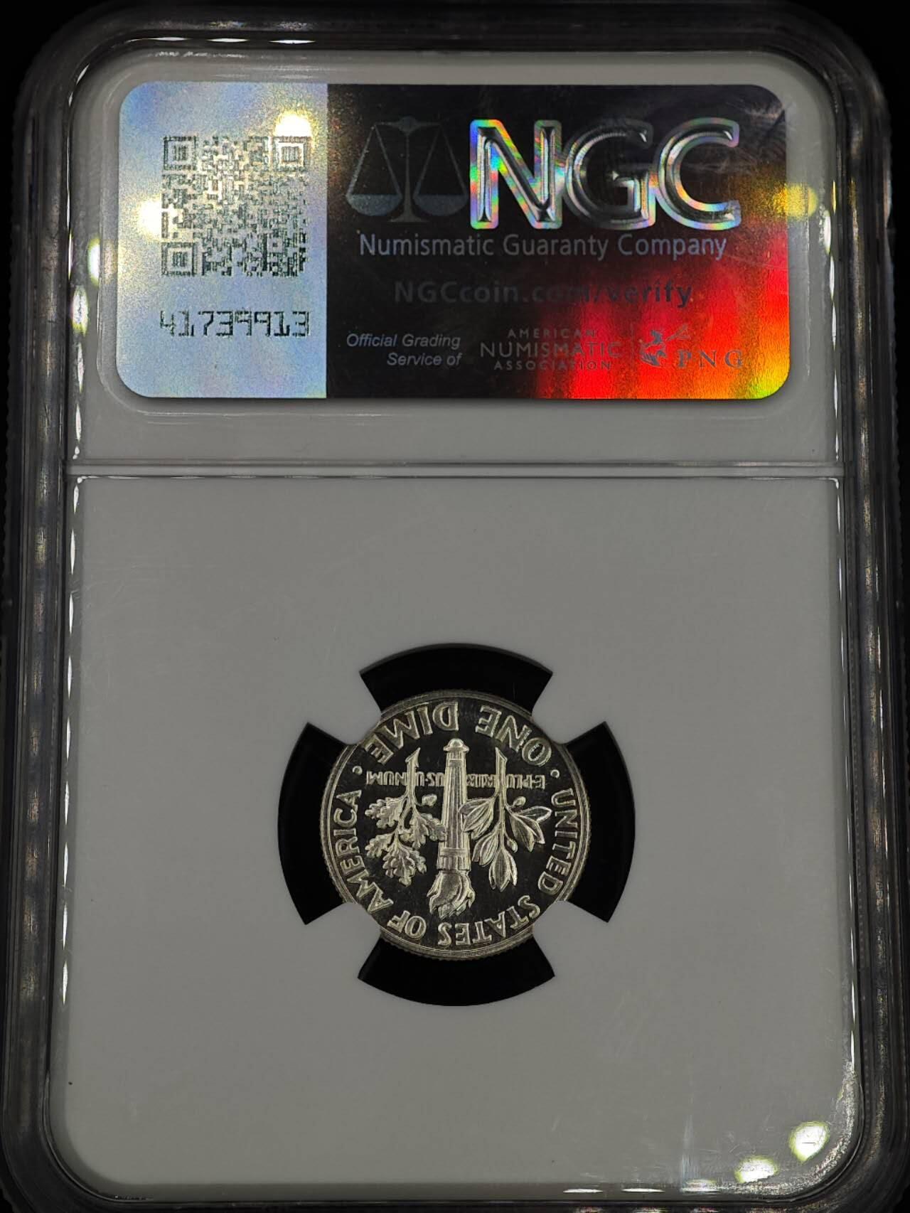 【淘币小摊】实时拍第八百七十九拍   银币套币场    每周一统一发货 美国1962年罗斯福10分精制银币 NGC PF67