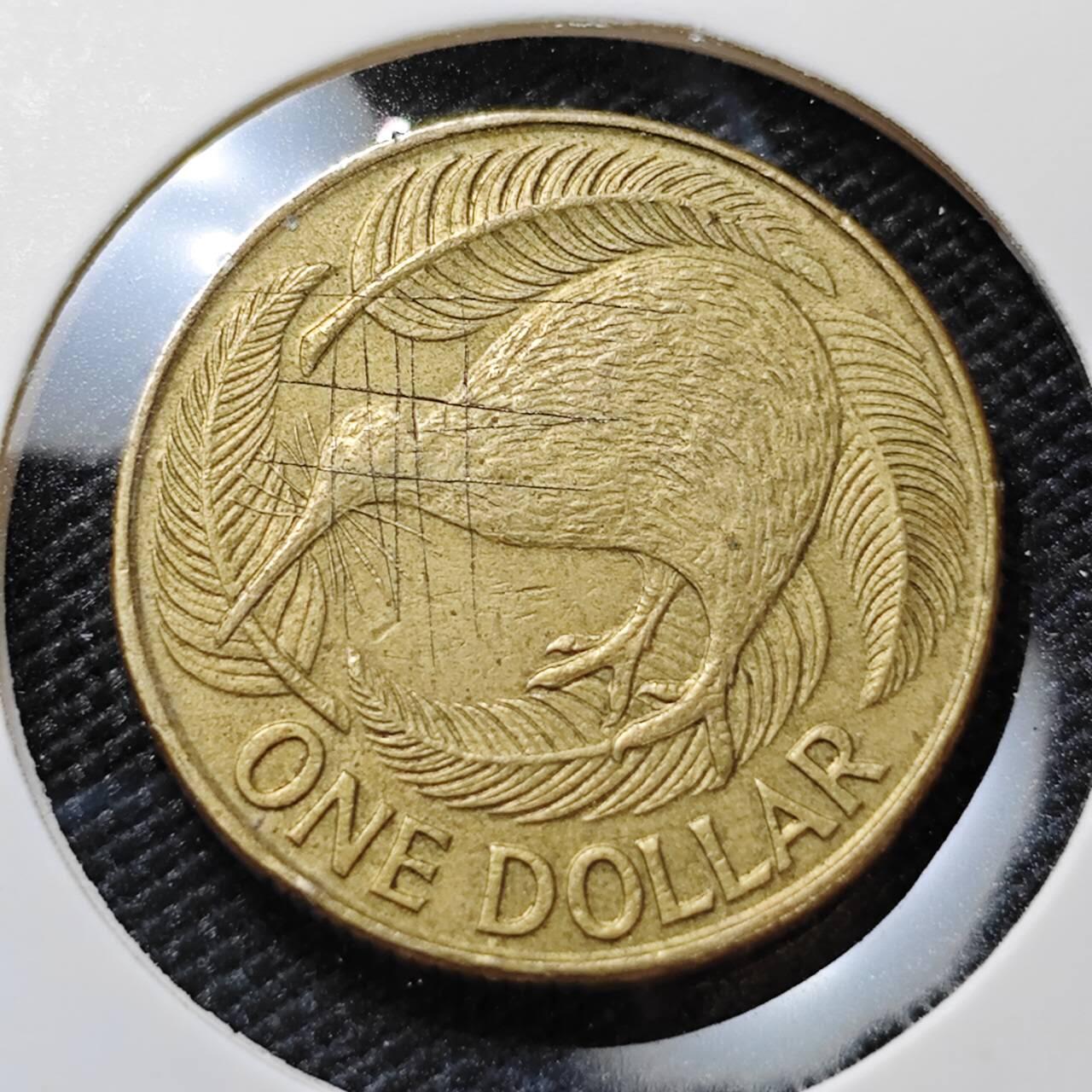 KK钱币收藏小铺   第404期 2月预留时间 周末发货  新西兰1元