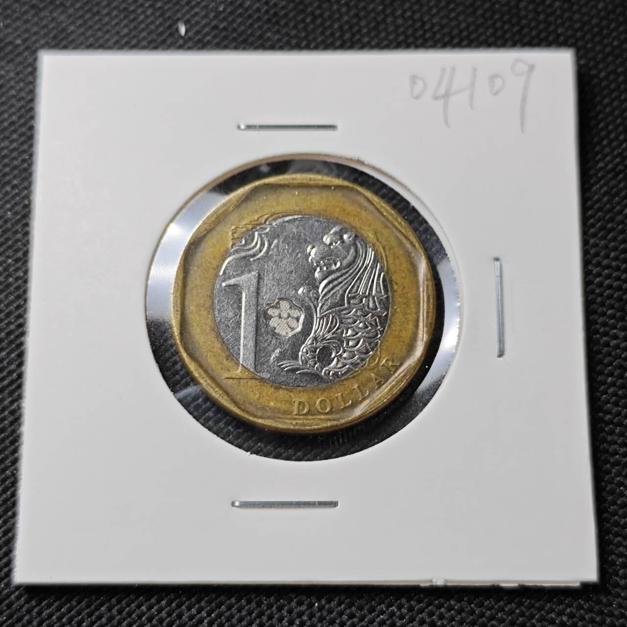 KK钱币收藏小铺   第404期 2月预留时间 周末发货  新加坡1元