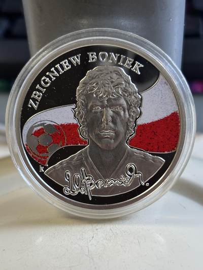 第193期拍卖 - 亚美尼亚2009年球星彩色28.28克纪念银币，925银