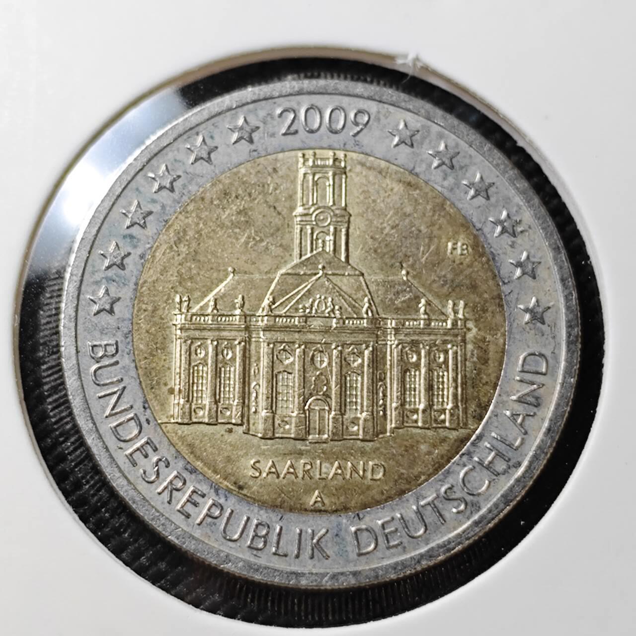 KK钱币收藏小铺   第404期 2月预留时间 周末发货  2009德国2欧